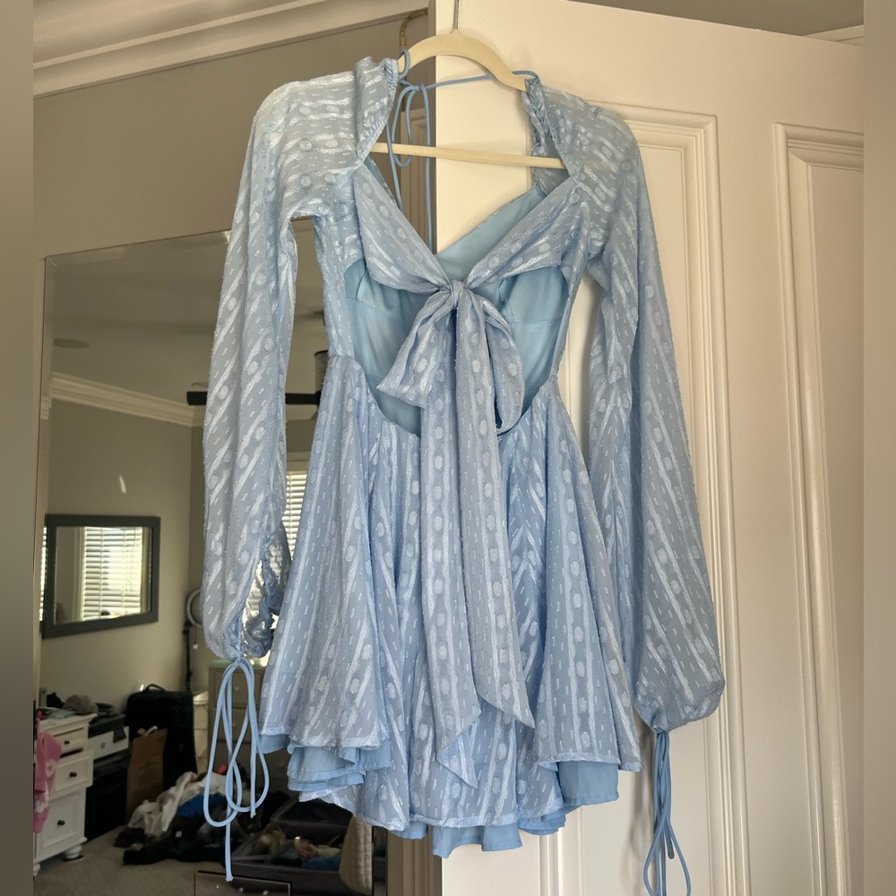 Lucy in the Sky Light Blue Mini Dress